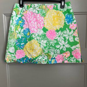 Lilly Pulitzer Marigold Skort Multi Hibiscus Stroll Size 4